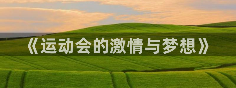 《运动会的激情与梦想》