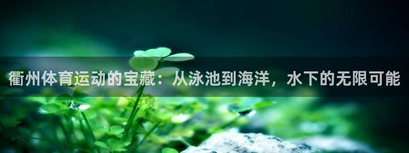 衢州体育运动的宝藏：从泳池到海洋，水下的无限可能